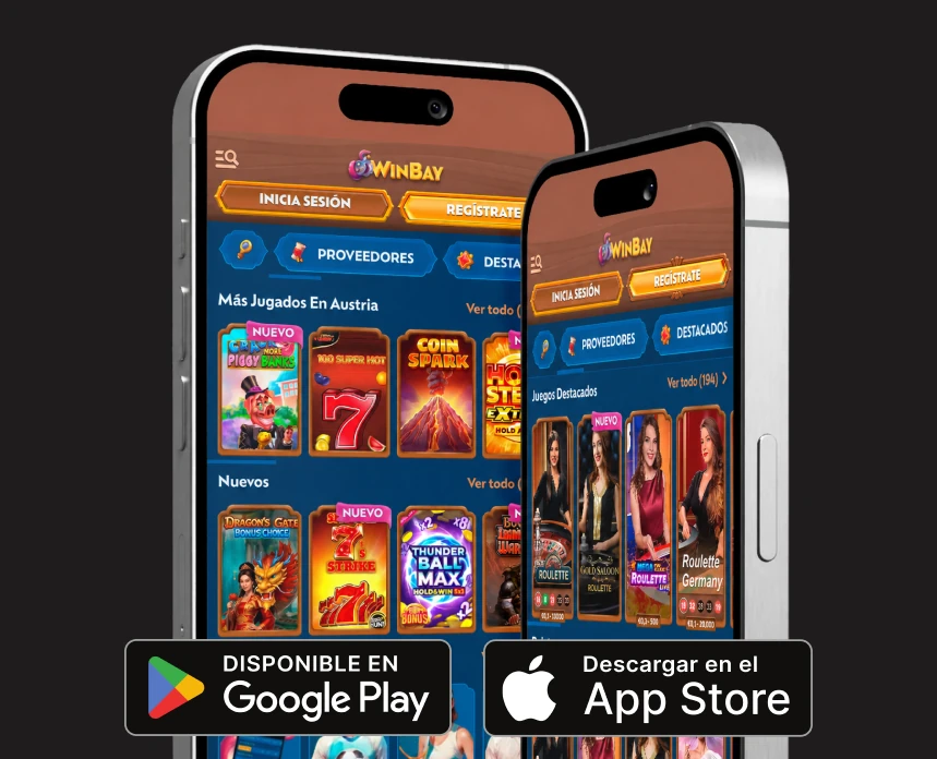 App de Winbay-Jugar en dispositivo móvil